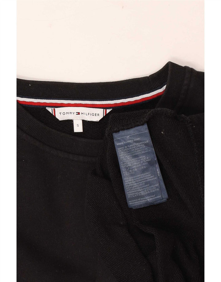 Мужской свитшот Tommy Hilfiger, маленький черный хлопковый джемпер