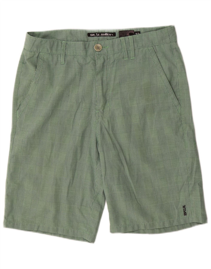 Мужские шорты карго Rip Curl W32, средний зеленый полиэстер в клетку