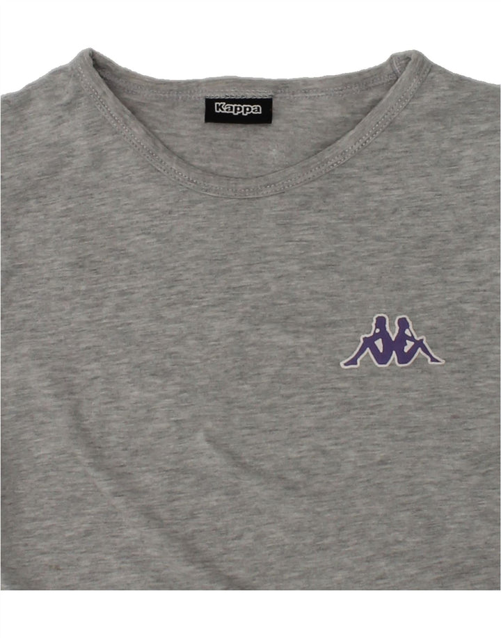 KAPPA Girls T-Shirt Top 5-6 Years Grey Cotton | Vintage Kappa | Thrift | Second-Hand Kappa | Used Clothing | Messina Hembry 