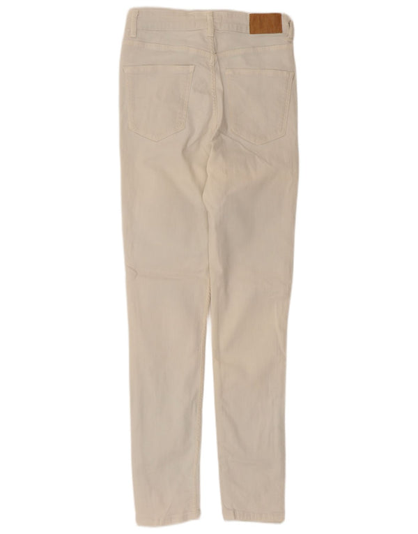 Женские джинсы скинни Zara EU 38, маленькие W28 L27, белый хлопок