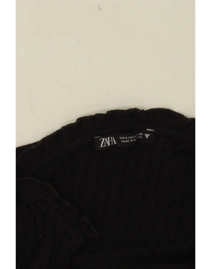 Женское платье-джемпер Zara UK 10, маленькое черное