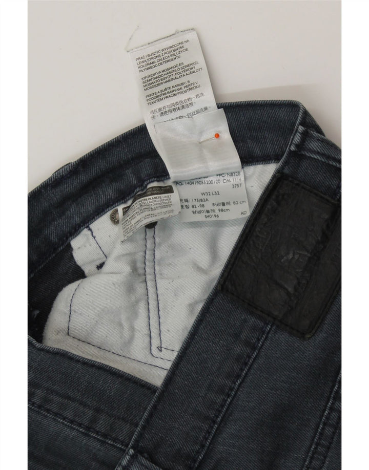 Мужские узкие джинсы LEVI'S W32 L27 Серые, хлопок