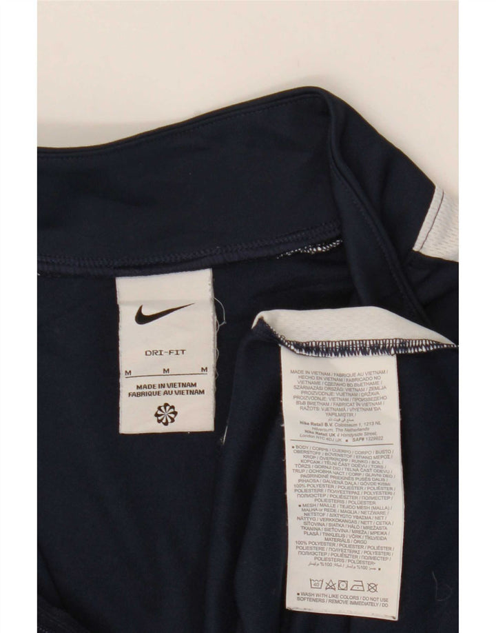 Мужской пуловер-спортивный костюм Nike Dri Fit, средний темно-синий с цветными блоками