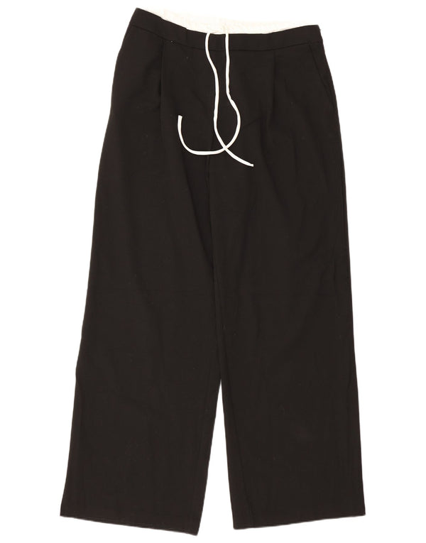 Женские широкие брюки чинос Zara, большие W30 L30, черные