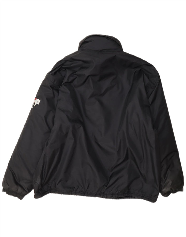 Винтажная мужская стеганая куртка-анорак UK 42 XL, черная
