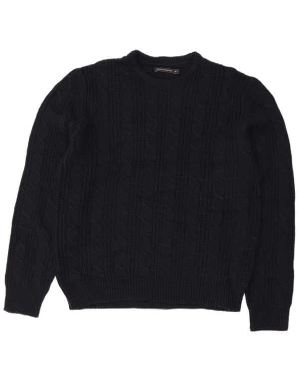 Мужской свитер с вырезом «лодочка» French Connection, XL, темно-синий, акрил