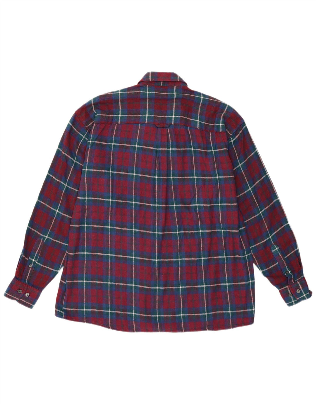 Мужская фланелевая рубашка Gian Marco Venturi, большая бордовая клетка, хлопок