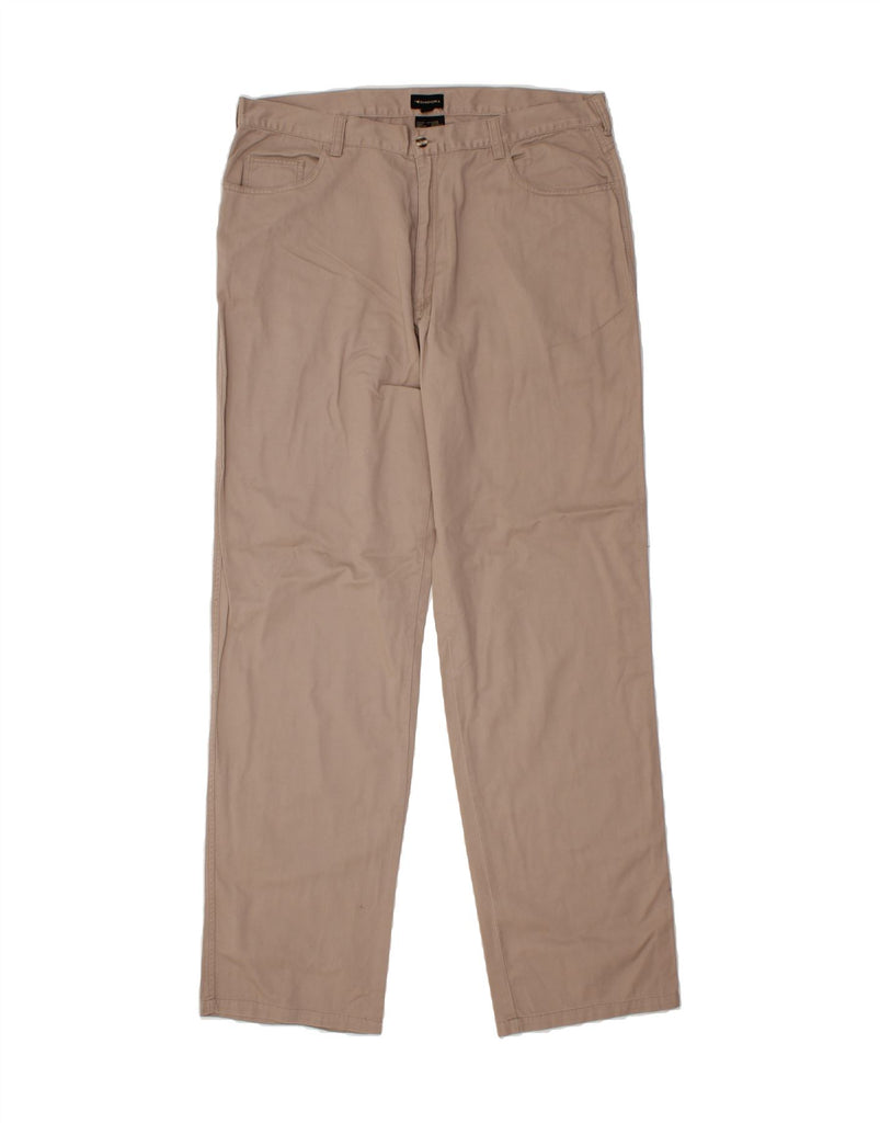 DIADORA Mens Straight Casual Trousers EU 48 Medium W40 L37  Brown Cotton Vintage Diadora and Second-Hand Diadora from Messina Hembry 