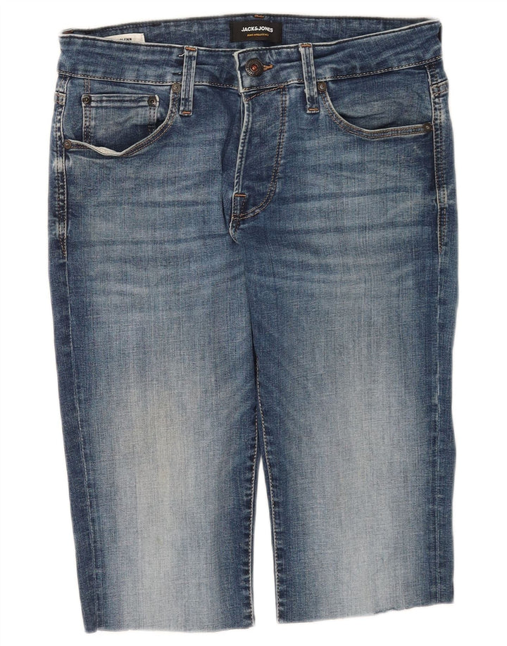 Мужские джинсовые шорты Jack & Jones W31, средний синий хлопок