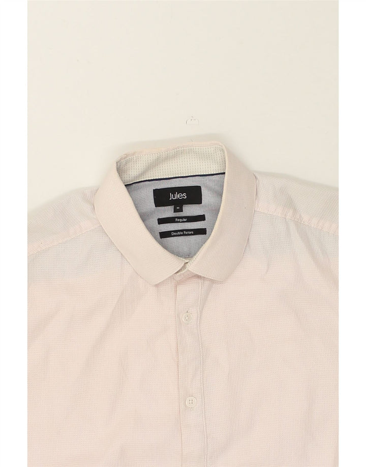 JULES Mens Regular Fit Shirt Medium White Check Cotton | Vintage Jules | Thrift | Second-Hand Jules | Used Clothing | Messina Hembry 