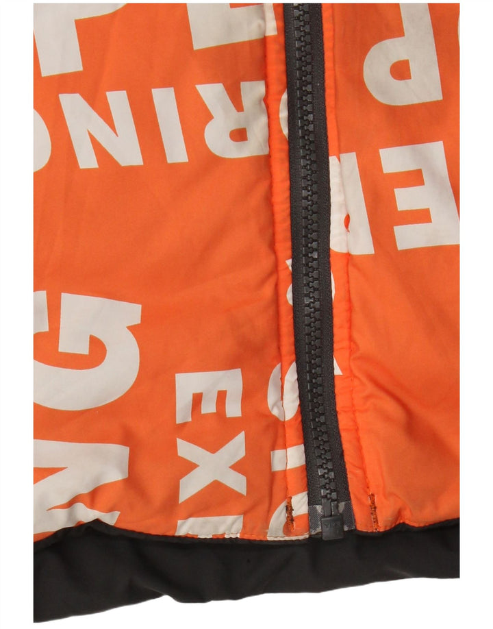 Двусторонняя стеганая куртка с капюшоном для мальчиков The North Face, 14–15 лет, размер XL, черная