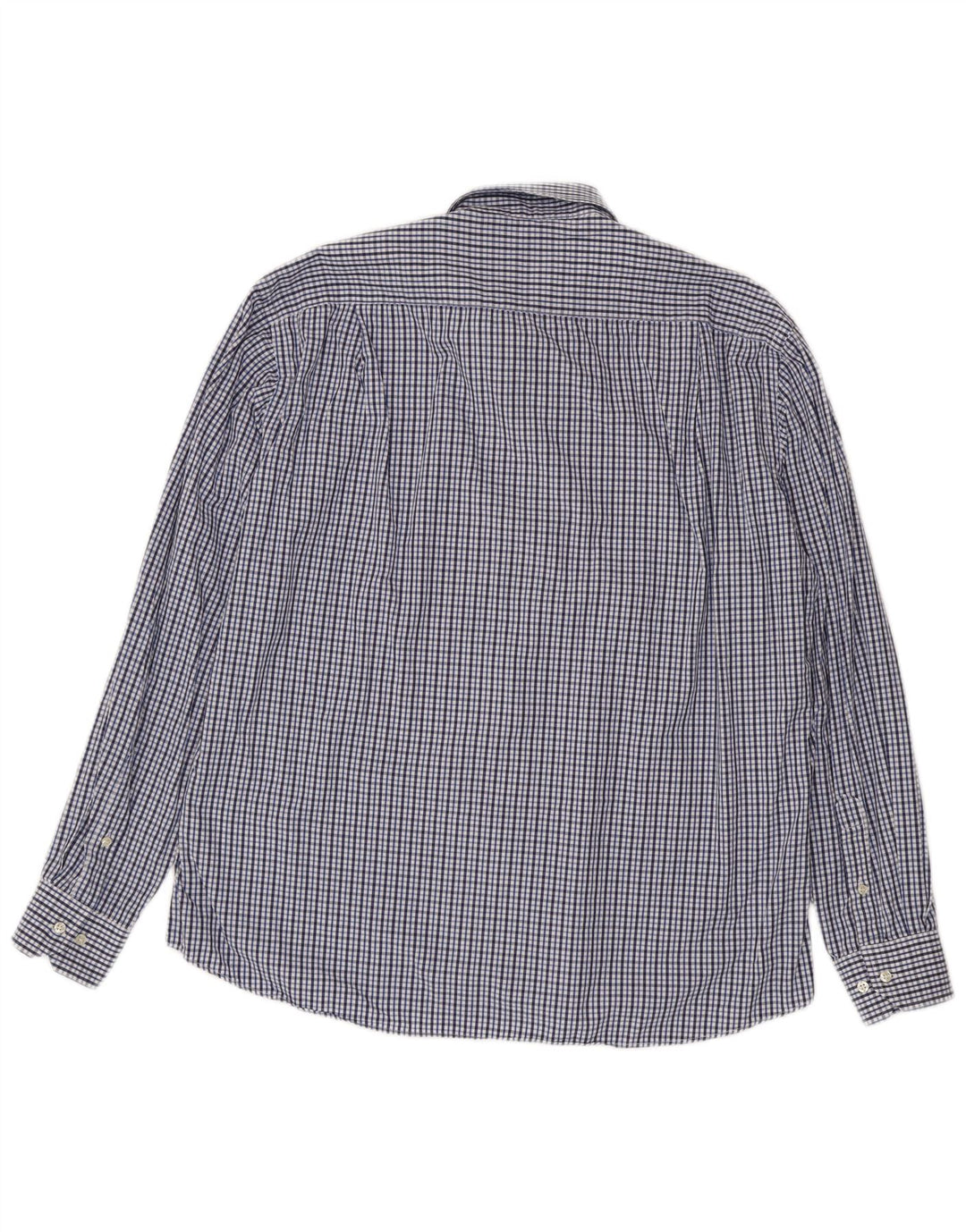 Мужская рубашка Lotto, размер 45/46, 2XL, синяя в мелкую клетку