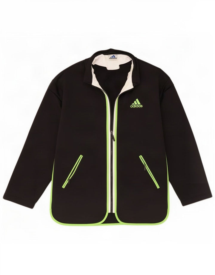 Adidas Мужской спортивный костюм с графическим рисунком, верхняя куртка, средний черный