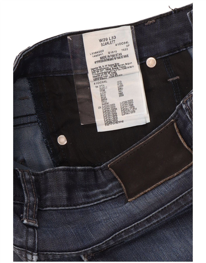 Женские джинсы скинни LEE Scarlett W29 L33, синий хлопок