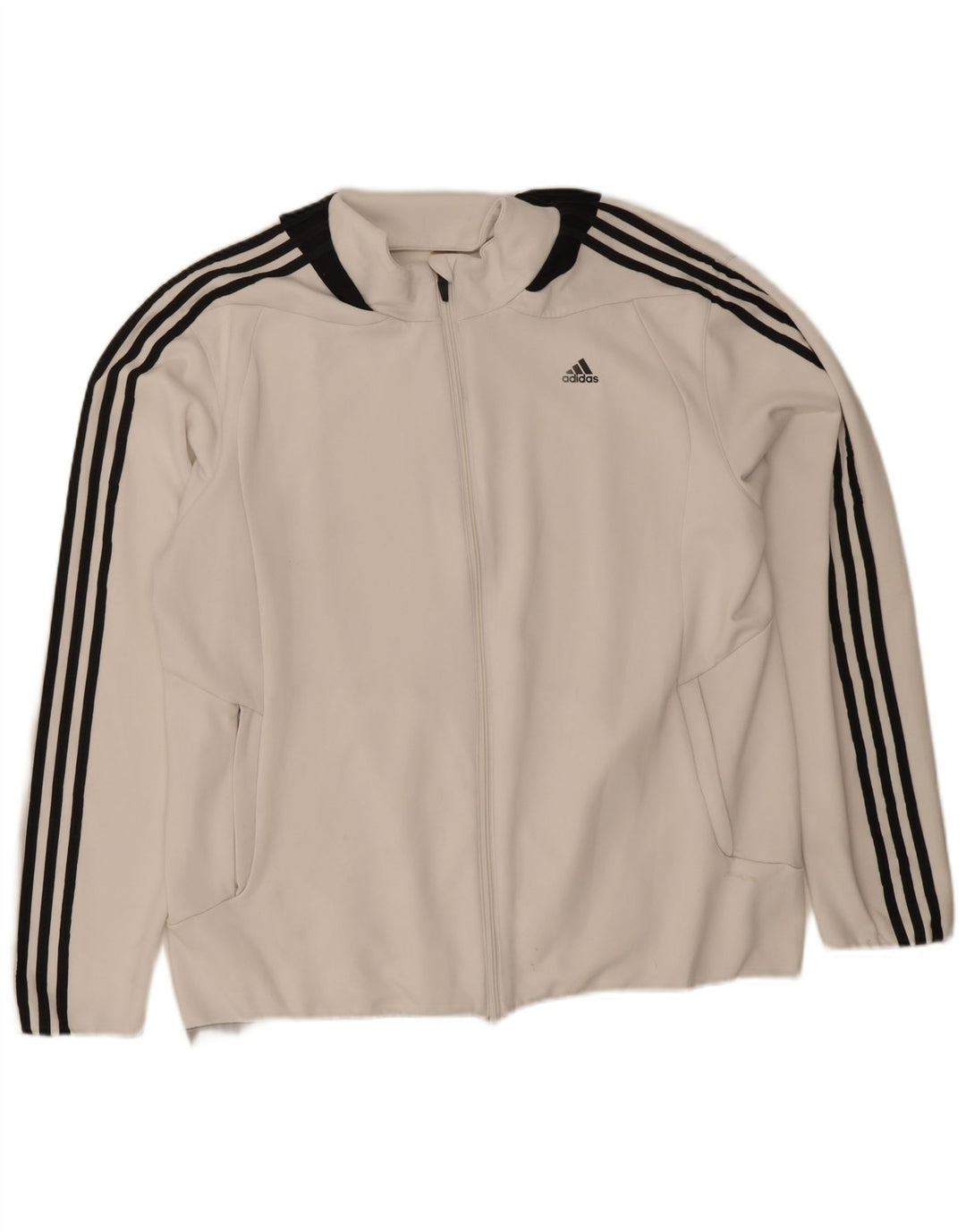 Мужская спортивная куртка Adidas Climalite XL, белый полиэстер