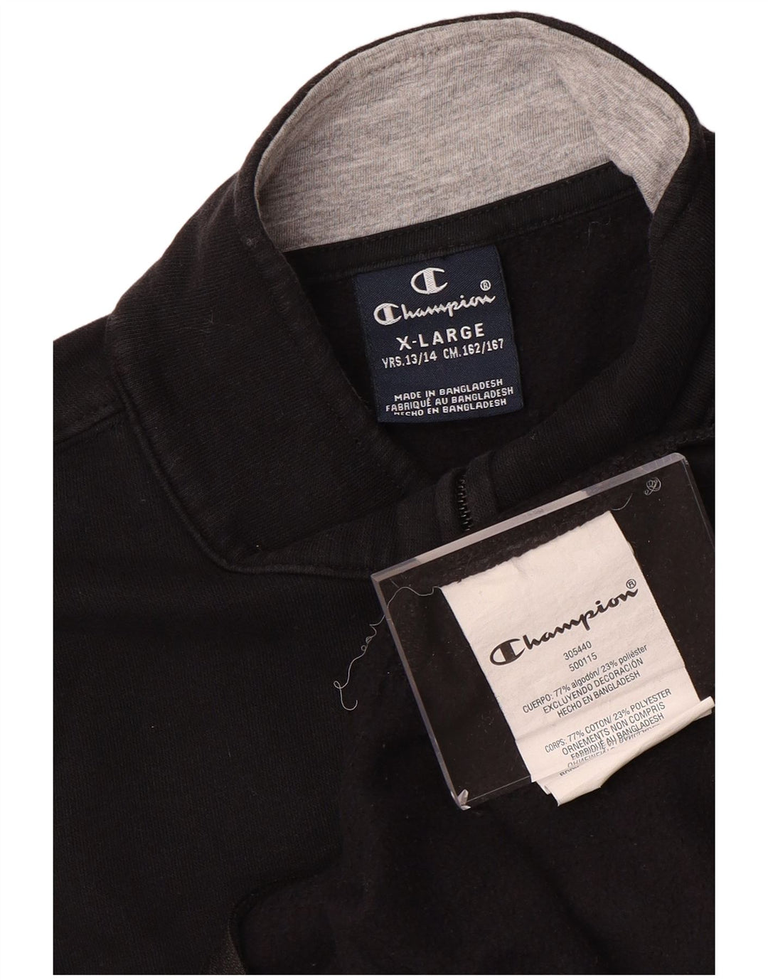 Спортивный костюм CHAMPION для мальчиков с графическим рисунком, верхняя куртка, 13–14 лет, размер XL, черный хлопок