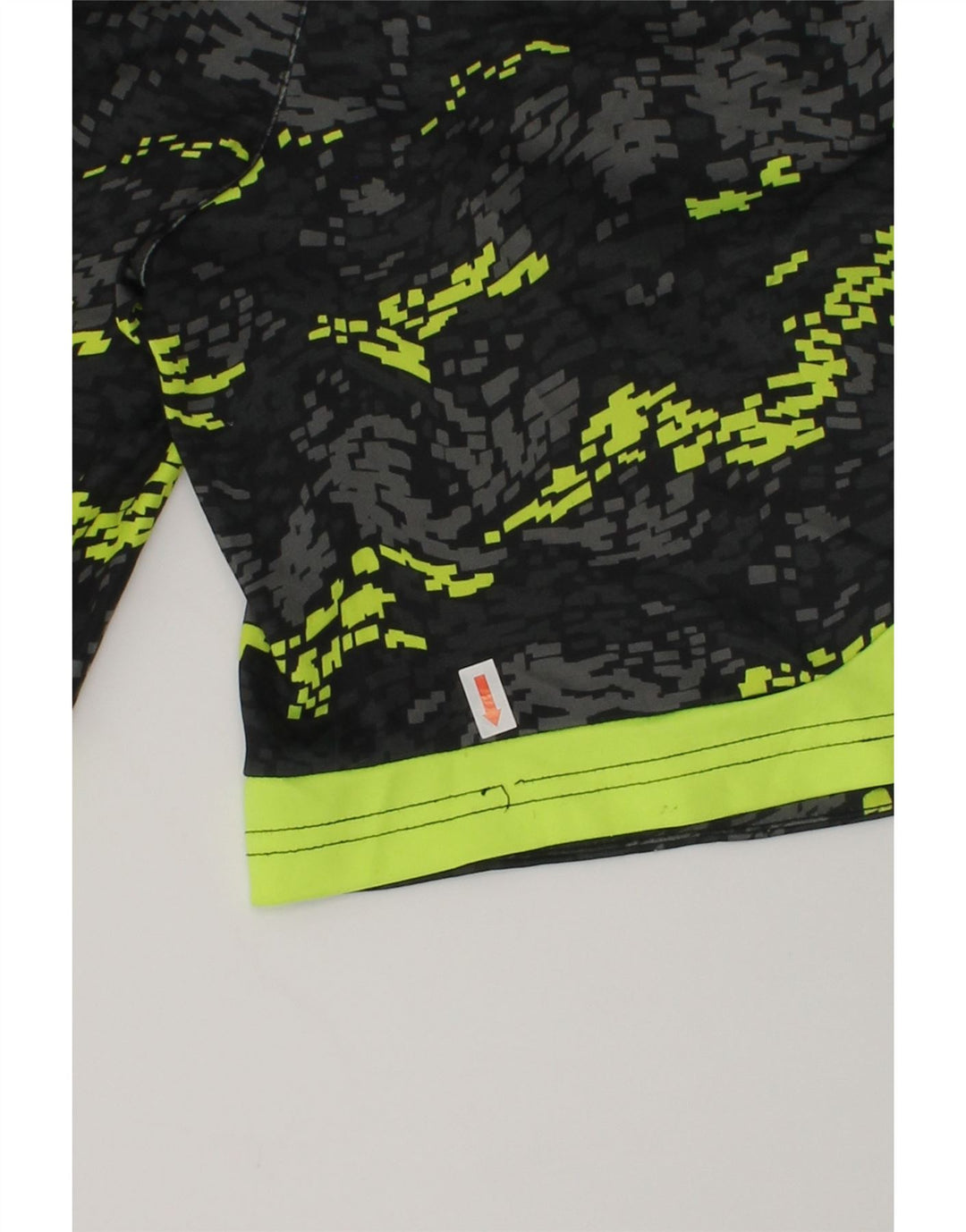 RUSSELL ATHLETIC Boys Crazy Pattern Sport Shorts 7-8 Years Medium  Black | Vintage Russell Athletic | Thrift | Second-Hand Russell Athletic | Used Clothing | Messina Hembry 