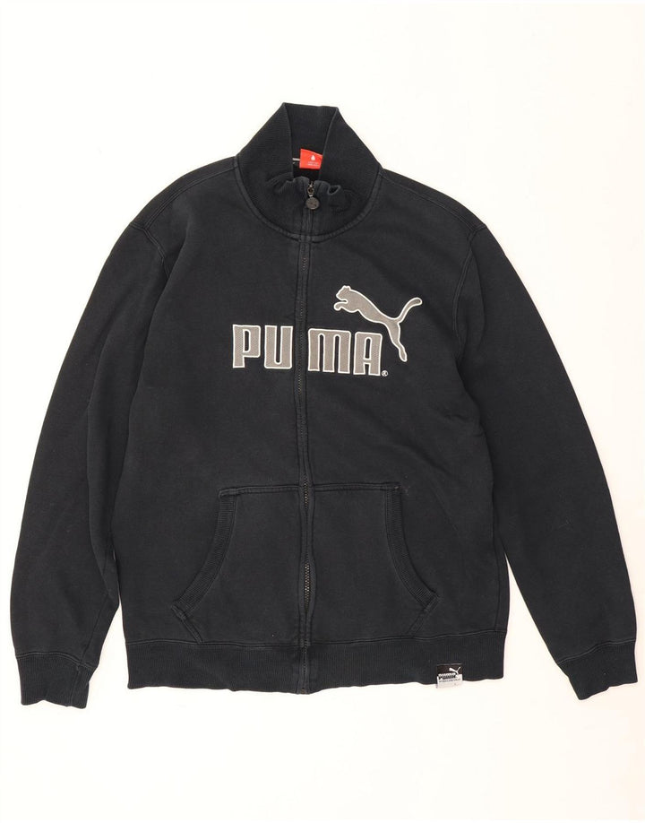 Мужская спортивная куртка с графическим рисунком Puma, большая черная