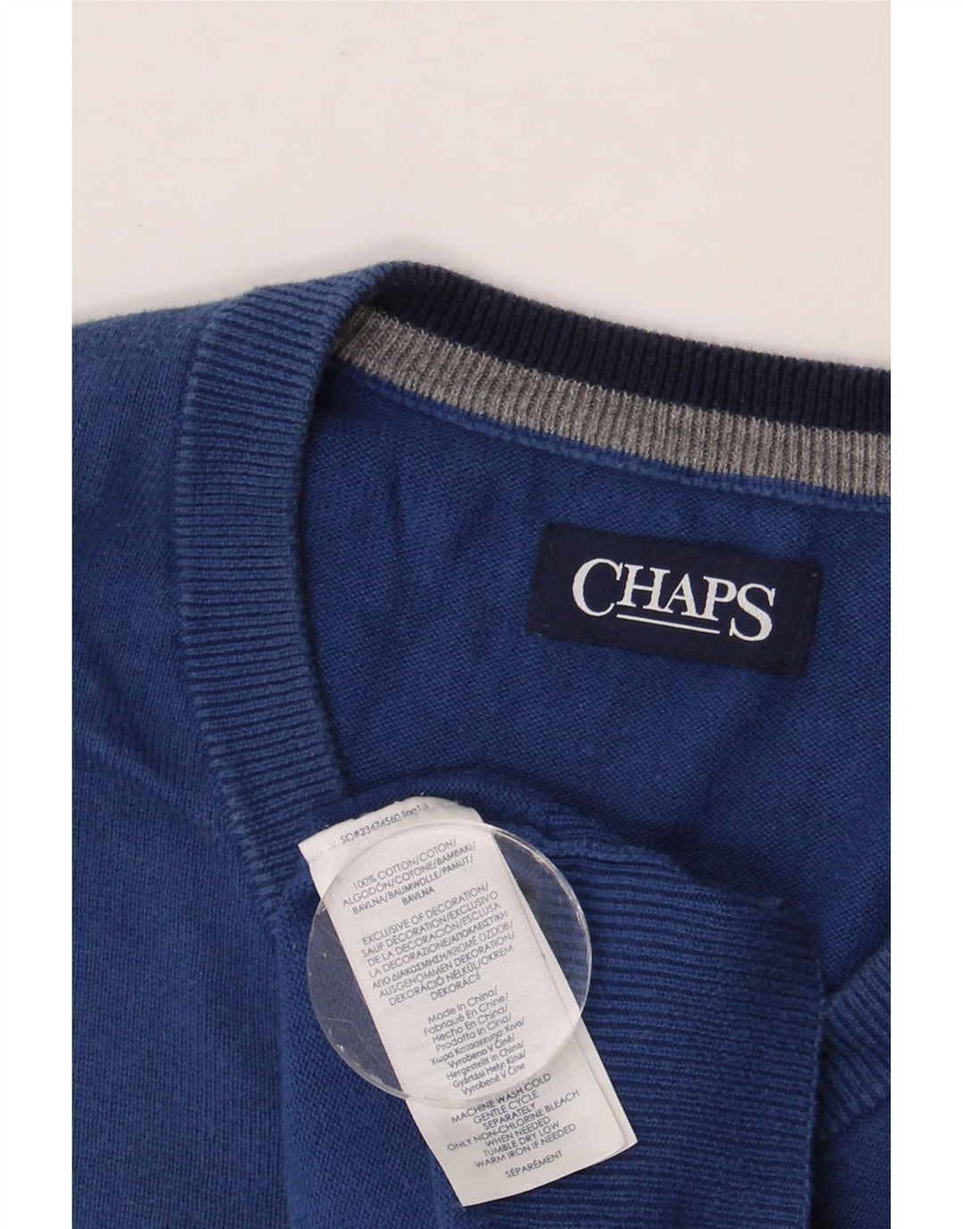 Мужская майка CHAPS XL, синий хлопок