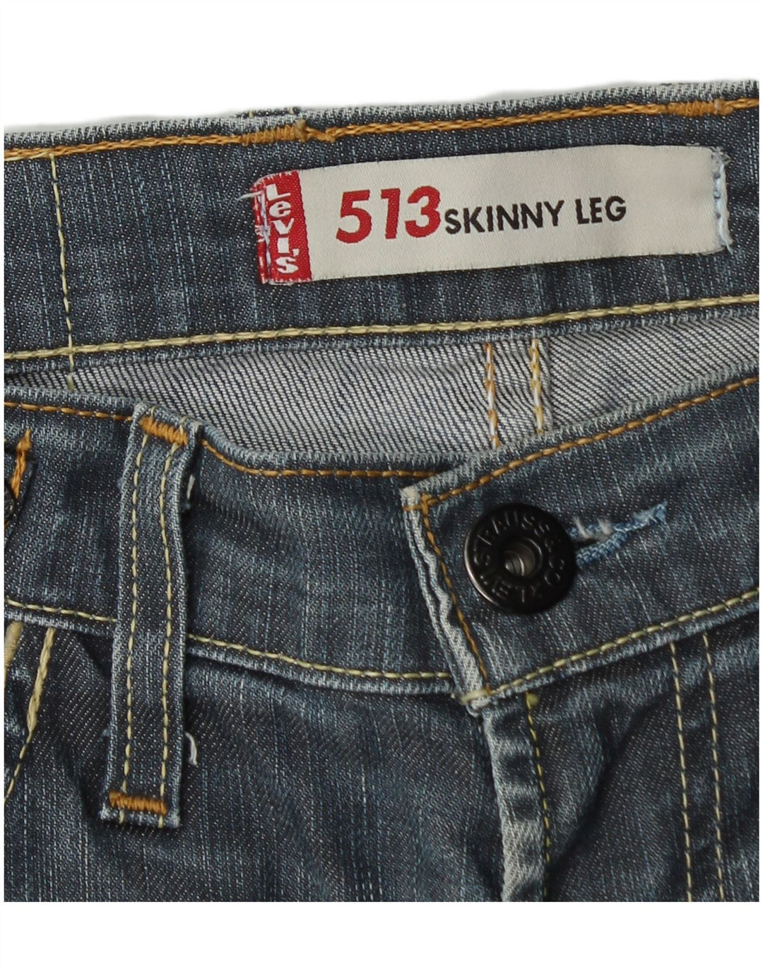 Женские джинсы скинни LEVI'S 513 W32 L35 Синие