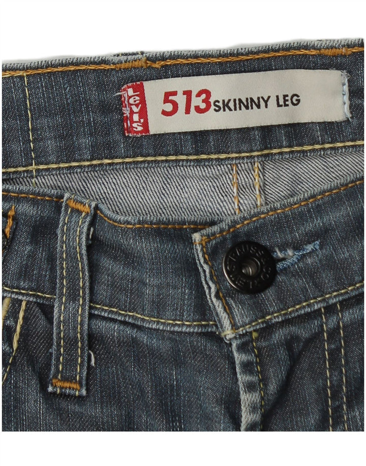 Женские джинсы скинни LEVI'S 513 W32 L35 Синие