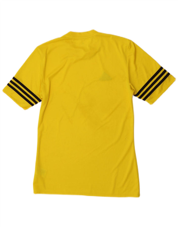 Мужская футболка Adidas Climalite, маленький желтый полиэстер