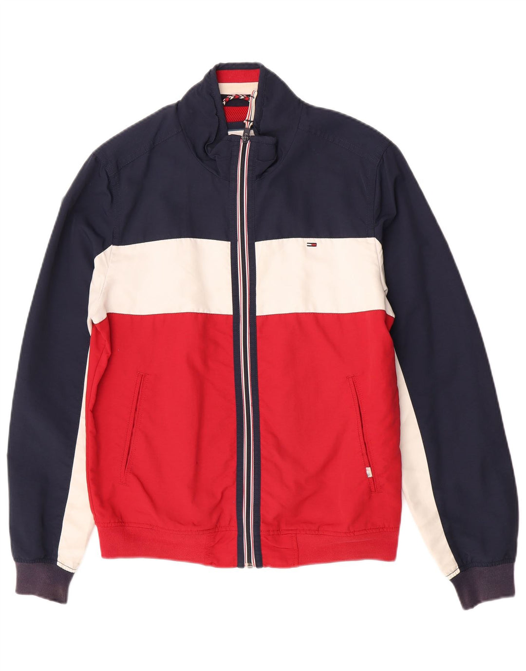Мужская куртка-бомбер Tommy Hilfiger UK 38, средний разноцветный с цветными блоками