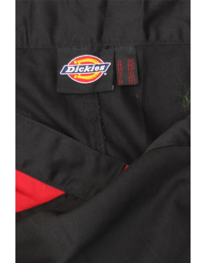 Мужские прямые брюки-карго Dickies W44 L31, черные, полиэстер с цветными блоками