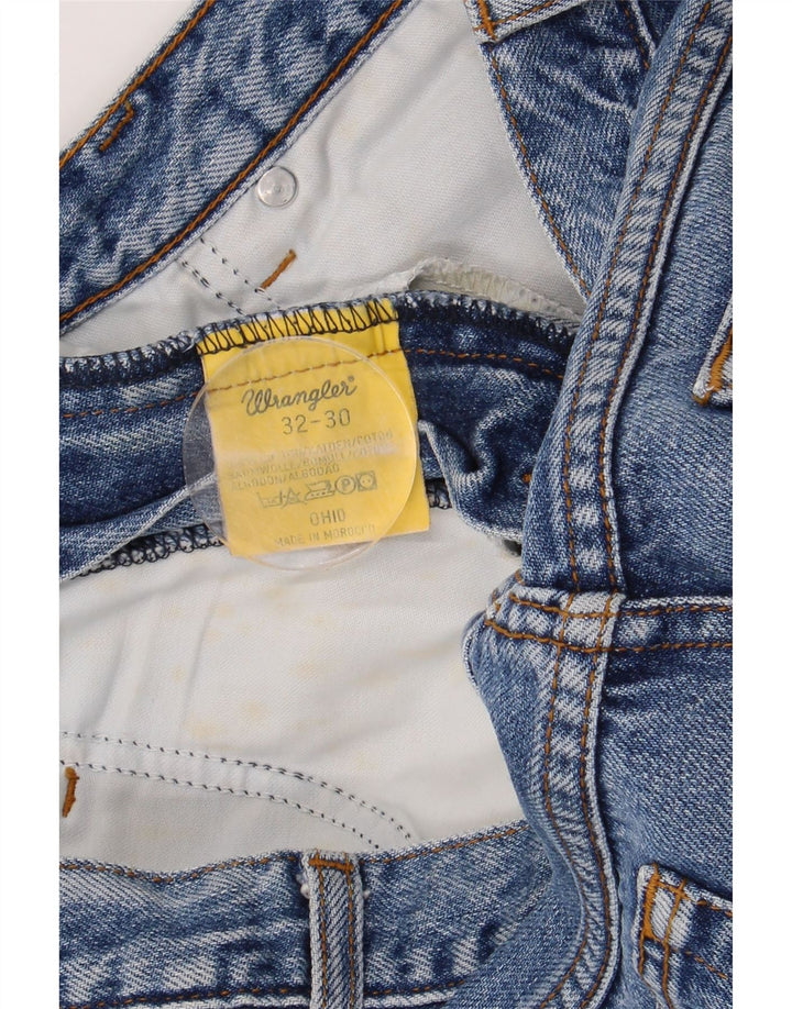 Мужские прямые джинсы Wrangler Ohio W32 L30, синий хлопок