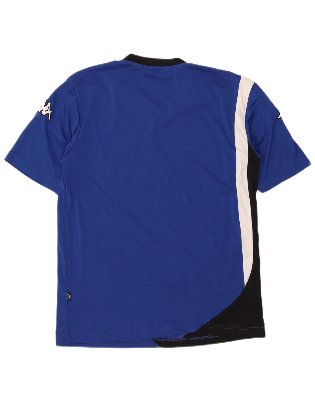 KAPPA Женская футболка с рисунком Top UK 18 XL Синяя полиэстер с цветными блоками