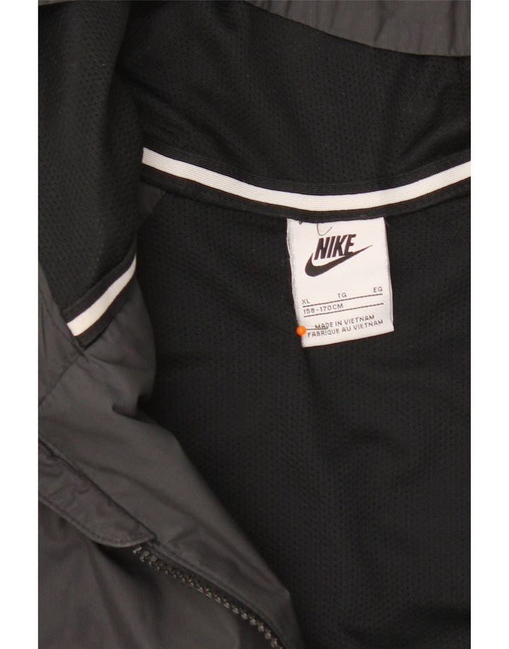 Спортивный костюм с капюшоном для мальчиков Nike, 13–14 лет, черный полиэстер, размер XL