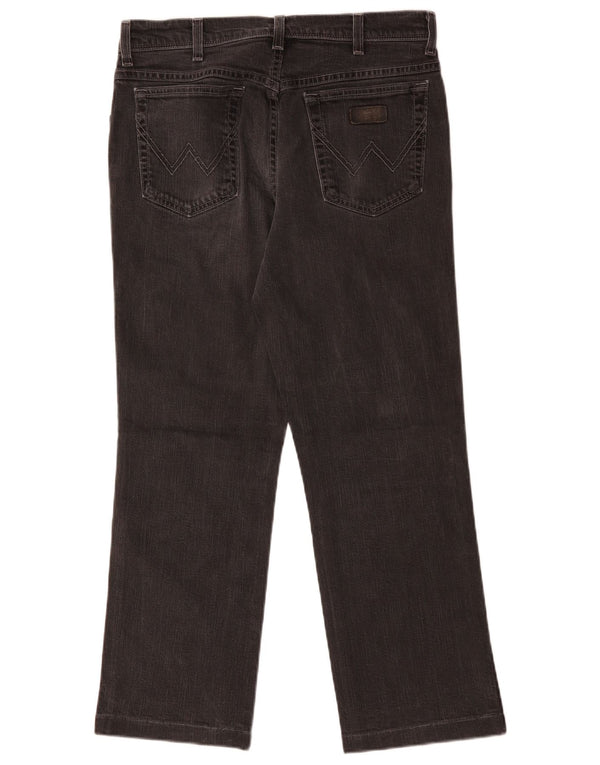 Мужские прямые джинсы Wrangler Texas Stretch W33 L27, черный хлопок