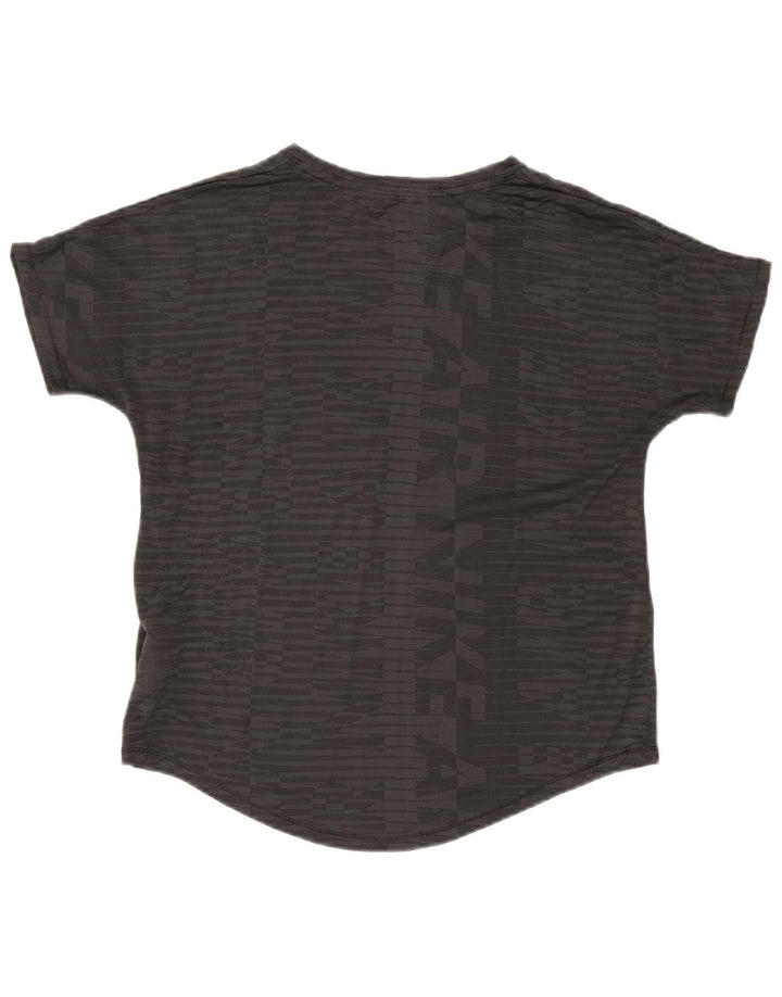 Женская футболка с графическим принтом Nike Top UK 14, средний серый полиэстер