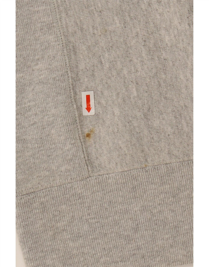 CHAMPION Womens Reverse Weave Sweatshirt Jumper UK 14 Medium Grey Cotton