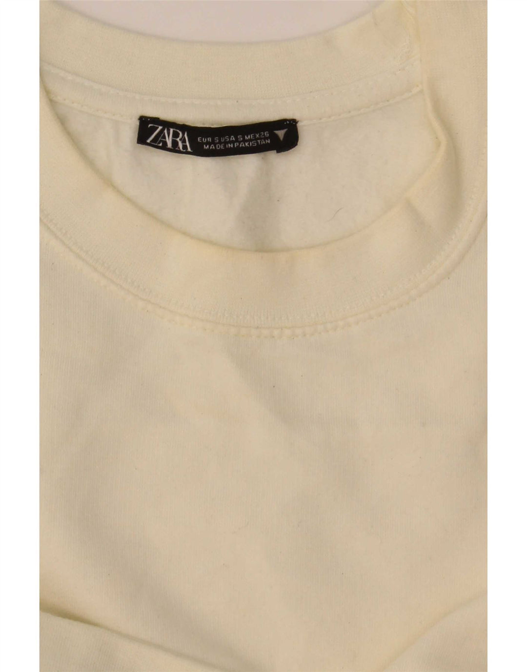 Женский укороченный свитер Zara UK 10, маленький белый
