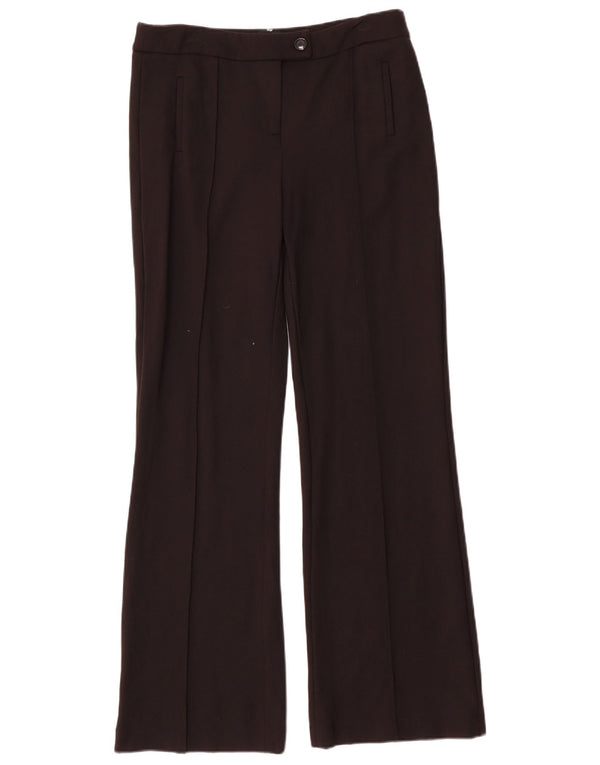 Женские брюки-брюки John Lewis Bootcut UK 10, маленькие W30 L34, черные вискозы