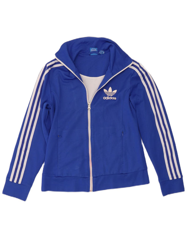 Женский спортивный костюм Adidas Top Jacket UK 12, средний синий хлопок
