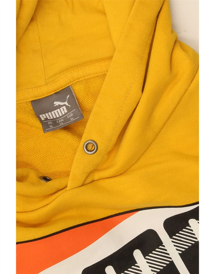 Мужской худи с рисунком Puma XL, желтый