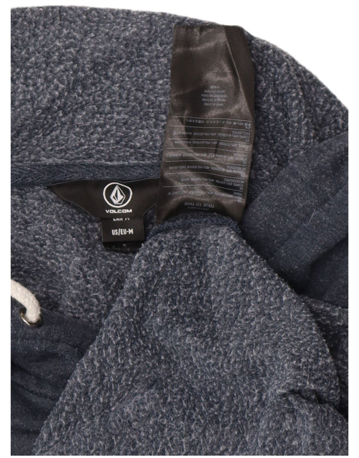 Мужской джемпер с капюшоном VOLCOM, темно-синий, хлопковый, с рисунком
