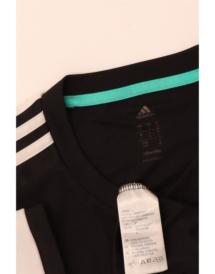 Мужская футболка Adidas Climalite, маленький черный полиэстер с цветными блоками