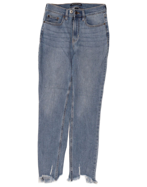 Женские джинсы скинни CALVIN KLEIN США 4, маленькие W27 L27, синие, хлопок