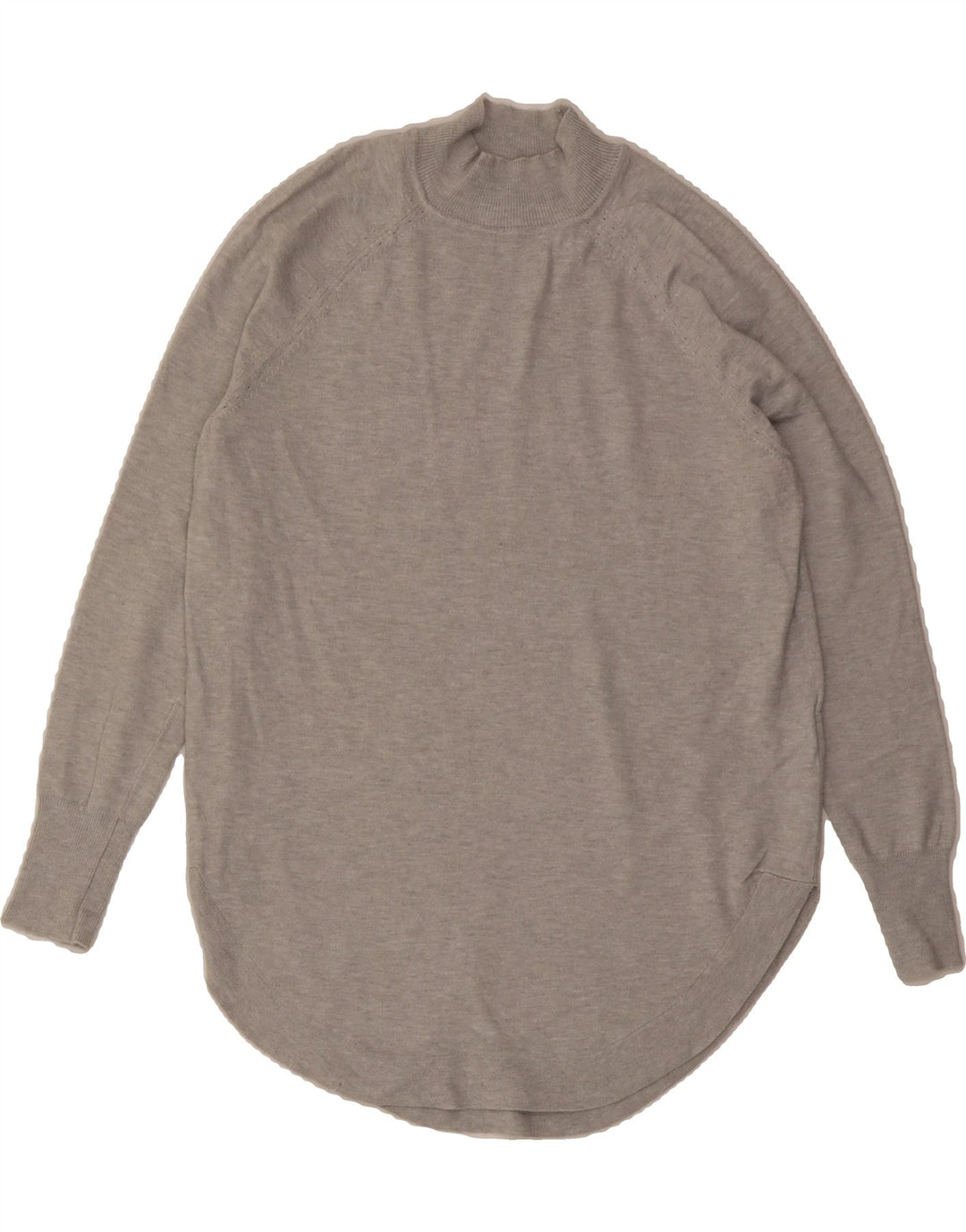 OASIS Womens Oversized Turtle Neck Jumper Sweater UK 10 Small Grey Viscose Vintage Oasis and Second-Hand Oasis from Messina Hembry 