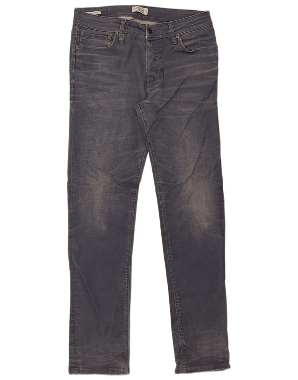 Мужские джинсы Jack & Jones Tim Slim W34 L34, серый хлопок