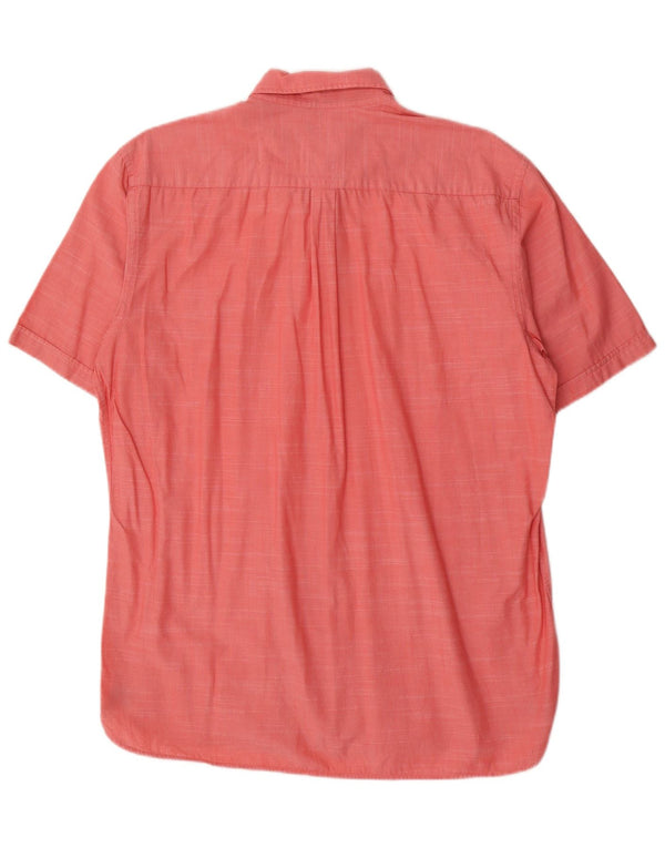 Мужская рубашка с коротким рукавом Bugatti, размер 41/42, большая розовая