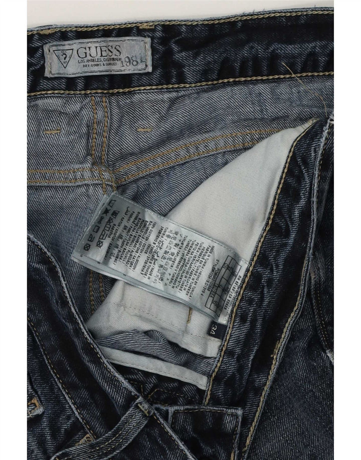 Мужские прямые джинсы Guess W34 L34 синие, хлопок