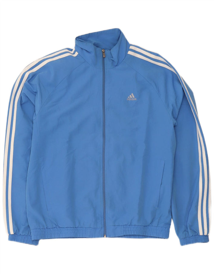 Мужской спортивный костюм Adidas, верхняя куртка, средний синий полиэстер, спортивный