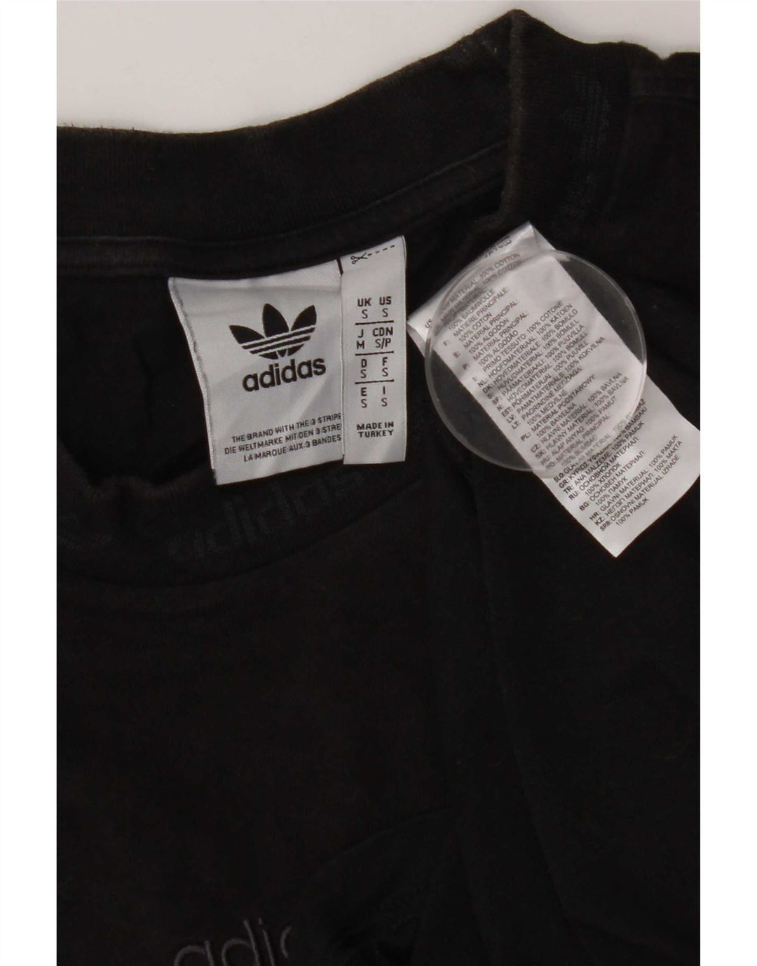 Adidas Мужская футболка Top Small Black Cotton