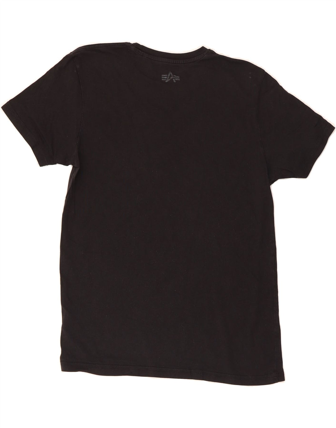ALPHA INDUSTRIES Mens Graphic T-Shirt Top Medium Black Cotton Vintage Alpha Industries and Second-Hand Alpha Industries from Messina Hembry 