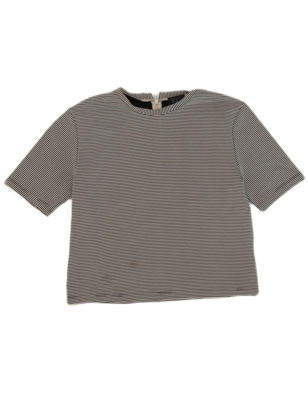 Женская футболка Topshop Top UK 10, маленькая черная полоска