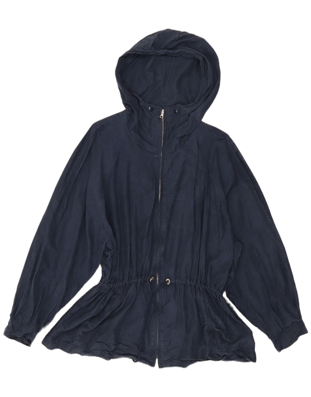 Belfe Женская куртка с капюшоном IT 44 Medium Navy Blue Silk